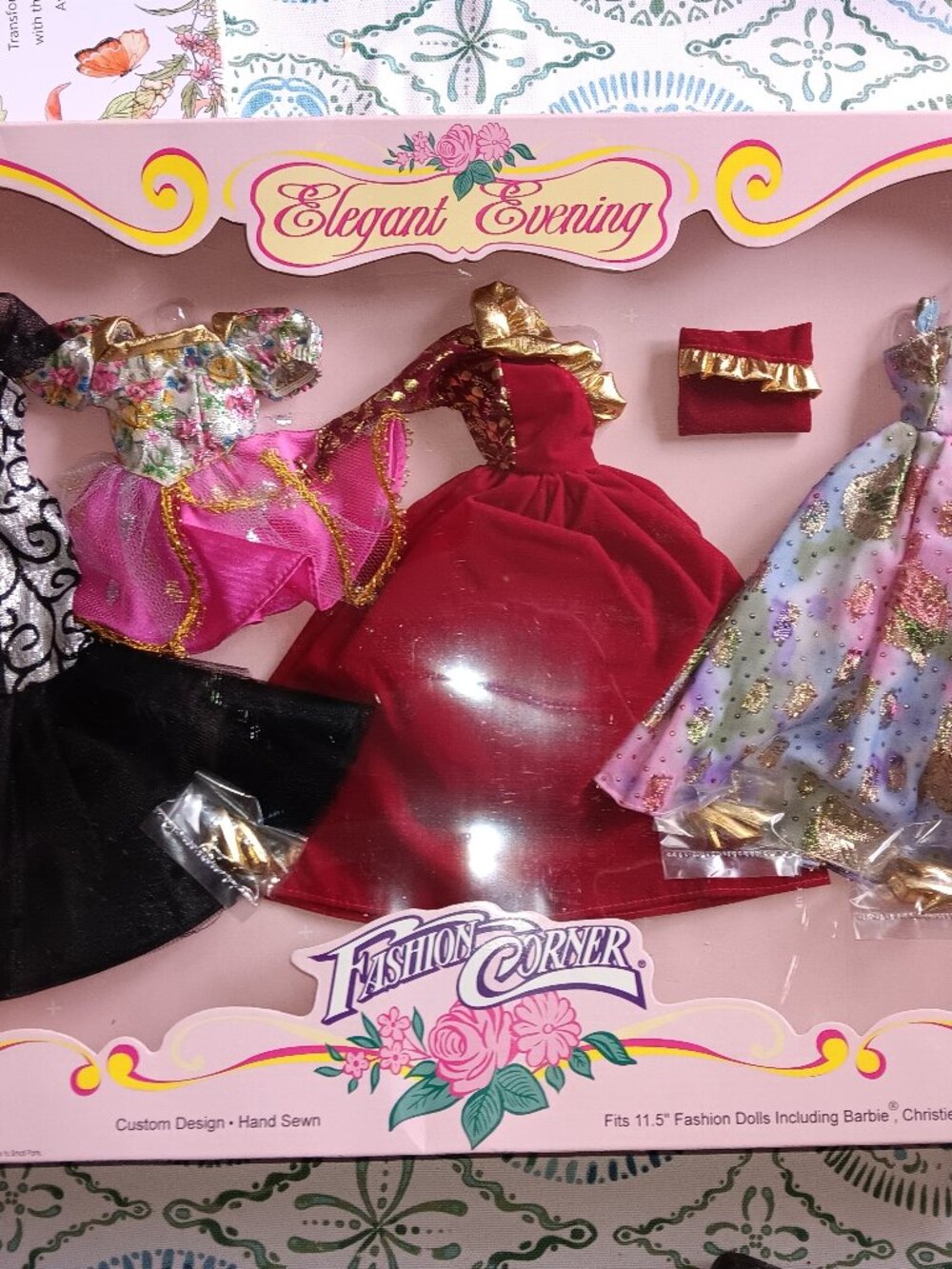 Vintage Fashion Corner Elegant Evening Fashions 1996 Doll Outfits New In Box